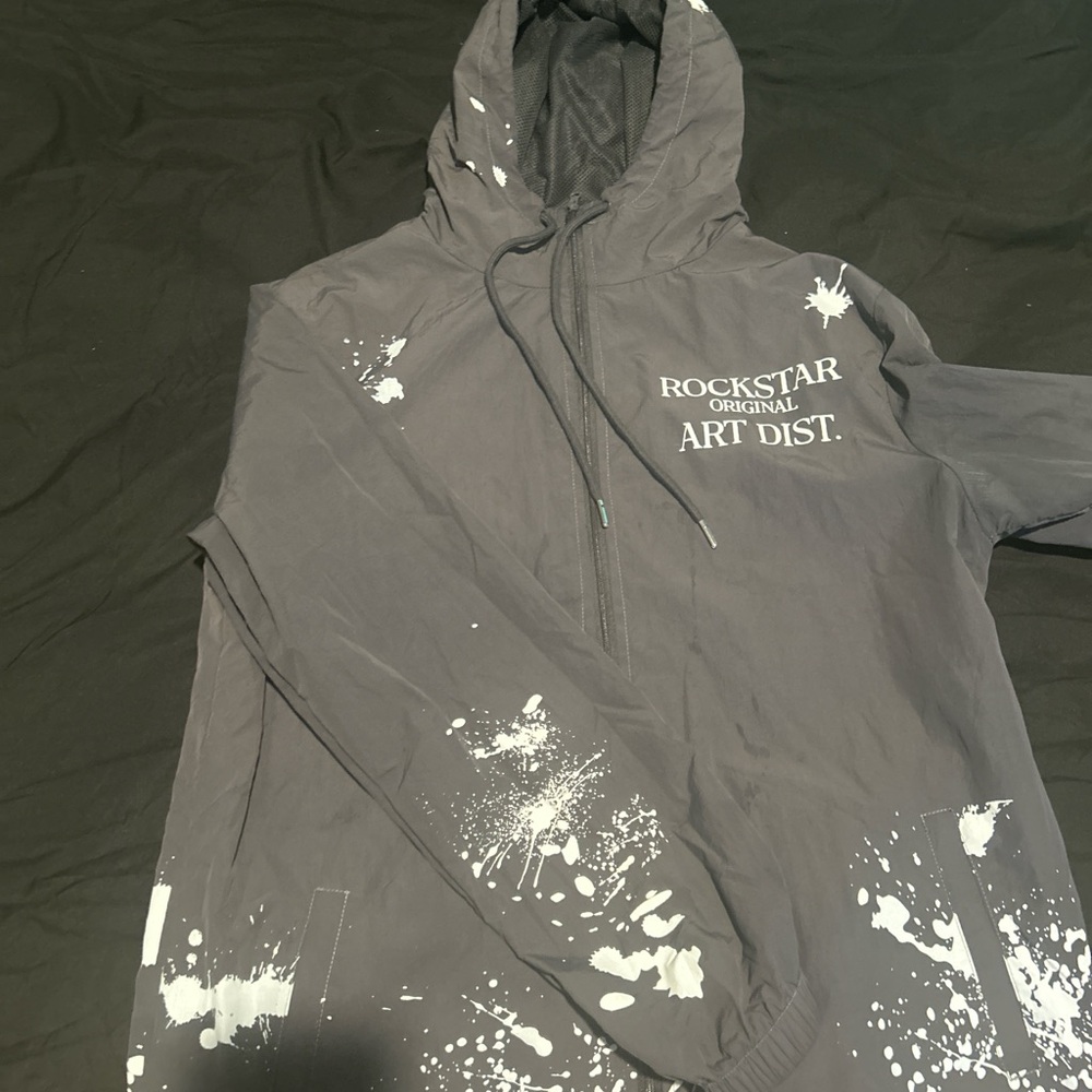 Rockstar Original Gray Splatter Hoodie